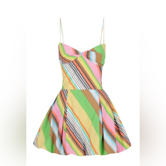 Anthropologie NEW S/W/F Colorful Striped Mini Dress - Picture 3 of 6